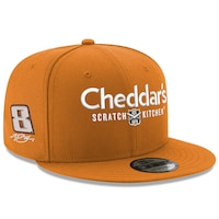 Men's New Era Orange Kyle Busch 9FIFTY Cheddar's Adjustable Hat