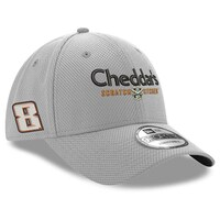 Men's New Era Gray Kyle Busch 9FORTY Cheddar's Snapback Adjustable Hat