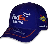 Men's Joe Gibbs Racing Team Collection Purple Denny Hamlin Uniform Adjustable Hat