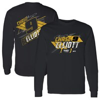 Men's Hendrick Motorsports Team Collection Black Chase Elliott Splitter Long Sleeve T-Shirt