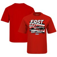 Youth Checkered Flag Red Chase Briscoe Fast Or Last T-Shirt