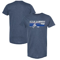 Men's Hendrick Motorsports Team Collection Heather Navy Kyle Larson Hot Lap T-Shirt