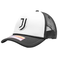 Men's White Juventus Scout Trucker Snapback Hat