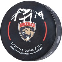Matthew Tkachuk Florida Panthers Autographed NHL Official Game Puck