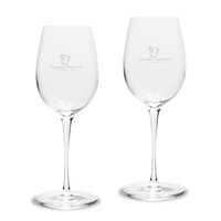 Niagara Falls Culinary Institute 12oz. Two-Piece Luigi Bormioli Titanium White Wine Glass Set