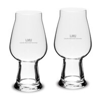 Lincoln Memorial Railsplitters 18.25oz. Two Piece Luigi Bormioli IPA Beer Glass Set