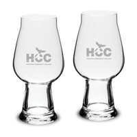 Houston Community College 18.25oz. Two Piece Luigi Bormioli IPA Beer Glass Set