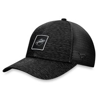 Women's Fanatics Branded  Black Minnesota Wild Authentic Pro Road Trucker Adjustable Hat