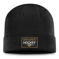 Men's Fanatics Branded  Black Boston Bruins Authentic Pro Cuffed Knit Hat