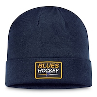 Men's Fanatics Branded  Navy St. Louis Blues Authentic Pro Cuffed Knit Hat
