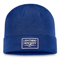 Men's Fanatics Branded  Blue Tampa Bay Lightning Authentic Pro Cuffed Knit Hat