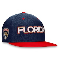 Men's Fanatics Branded  Navy/Red Florida Panthers Authentic Pro Rink Two-Tone Snapback Hat