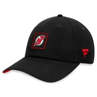 Men's Fanatics Branded  Black New Jersey Devils Authentic Pro Rink Adjustable Hat