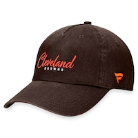 Women's Fanatics Branded Brown Cleveland Browns Fundamentals Script Adjustable Hat