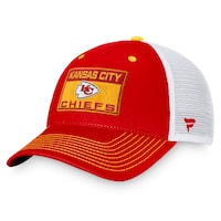 Men's Fanatics Branded  Red/White Kansas City Chiefs Fundamentals Trucker Adjustable Hat