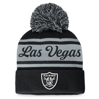 Women's Fanatics Branded Black Las Vegas Raiders Fundamentals Cuffed Knit Hat with Pom