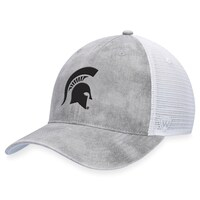 Men's Top of the World Gray/White Michigan State Spartans Slate Trucker Adjustable Hat