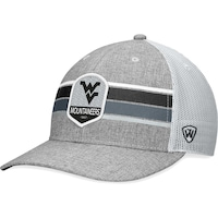 Men's Top of the World Heather Gray West Virginia Mountaineers Essential Trucker Adjustable Hat