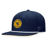 Men's Top of the World Navy West Virginia Mountaineers Bank Hat