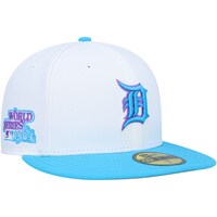 Men's New Era White Detroit Tigers 1984 World Series Vice 59FIFTY Fitted Hat
