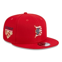 Men's New Era  Red Detroit Tigers 2023 Fourth of July 9FIFTY Snapback Adjustable Hat