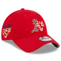 Women's New Era  Red Oakland Athletics 2023 Fourth of July 9TWENTY Adjustable Hat