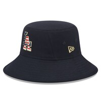 Men's New Era  Navy Los Angeles Dodgers 2023 Fourth of July Bucket Hat