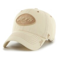 Women's '47 Cream New York Jets Haze Miata Clean Up Adjustable Hat