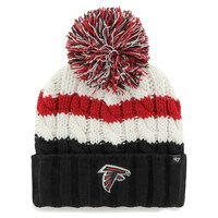 Women's '47 White Atlanta Falcons Ashfield Cuffed Knit Hat with Pom