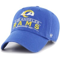 Men's '47 Royal Los Angeles Rams Vernon Clean Up Adjustable Hat