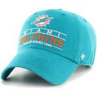 Men's '47 Aqua Miami Dolphins Vernon Clean Up Adjustable Hat