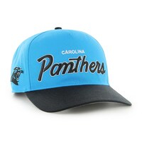 Men's '47 Blue/Black Carolina Panthers Crosstown Two-Tone Hitch Adjustable Hat