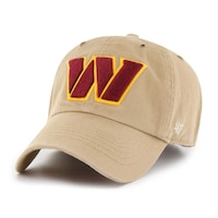 Men's '47 Khaki Washington Commanders Overton Clean Up Adjustable Hat
