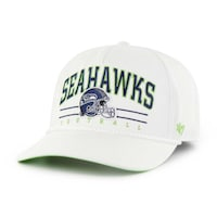 Men's '47 White Seattle Seahawks Roscoe Hitch Adjustable Hat