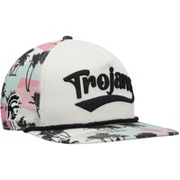 Men's New Era Cream USC Trojans High Tide Golfer Snapback Hat