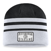 Men's Fanatics Branded Heather Gray Pittsburgh Steelers Logo Cuffed Knit Hat