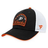 Men's Fanatics Branded Black/White Anaheim Ducks Fundamental Adjustable Hat
