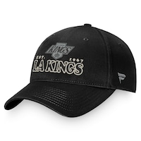 Men's Fanatics Branded Black Los Angeles Kings Heritage Vintage Adjustable Hat