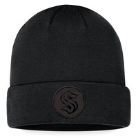 Men's Fanatics Branded Black Seattle Kraken Tonal Cuffed Knit Hat