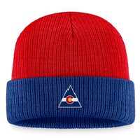 Men's Fanatics Branded  Red/Blue Colorado Rockies Heritage Vintage Cuffed Knit Hat