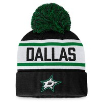 Women's Fanatics Branded Black Dallas Stars Fundamental Cuffed Knit Hat with Pom