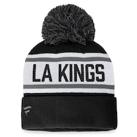 Women's Fanatics Branded Black Los Angeles Kings Fundamental Cuffed Knit Hat with Pom