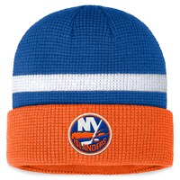 Men's Fanatics Branded  Royal/Orange New York Islanders Fundamental Cuffed Knit Hat