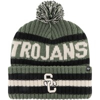 Men's '47 Green USC Trojans OHT Military Appreciation Bering Cuffed Knit Hat with Pom