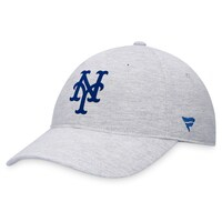 Men's Fanatics Branded Gray New York Mets Logo Adjustable Hat