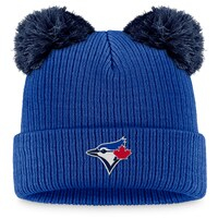 Women's Fanatics Branded Royal/Navy Toronto Blue Jays Double Pom Cuffed Knit Hat