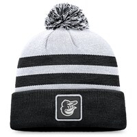 Men's Fanatics Branded Gray Baltimore Orioles Cuffed Knit Hat with Pom