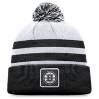 Men's Fanatics Branded Gray Boston Bruins Cuffed Knit Hat with Pom
