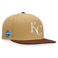 Men's Fanatics Branded  Khaki/Brown Kansas City Royals Side Patch Snapback Hat
