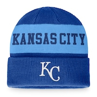 Men's Fanatics Branded Royal/Light Blue Kansas City Royals Wordmark Cuffed Knit Hat
